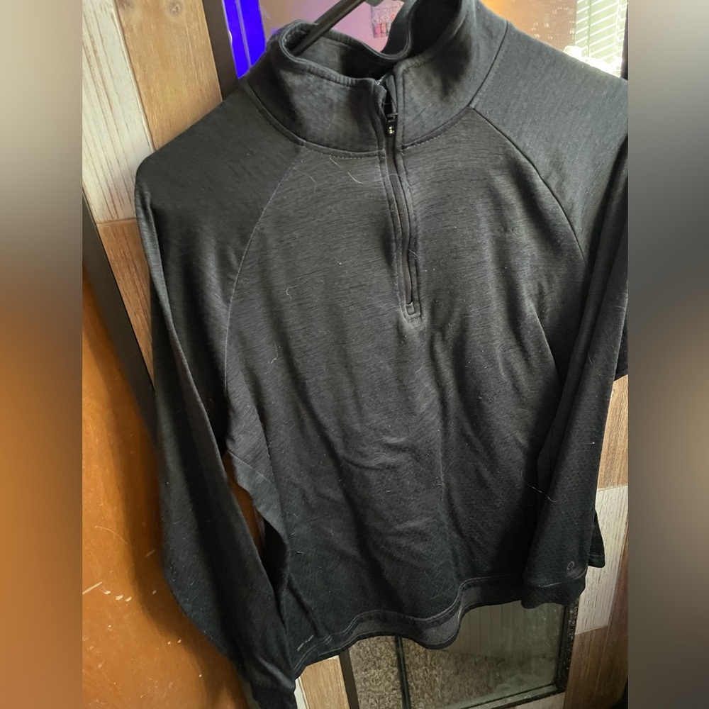 Run Real  Skora Teen Black Long Sleeve athletic Shirt-Medium